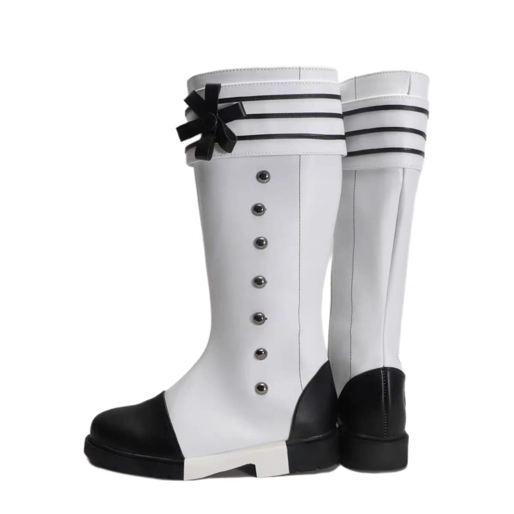 Unisex Anime Cos Charles Grey Cosplay Kostuum Halloween Schoenen Elegante Laarzen