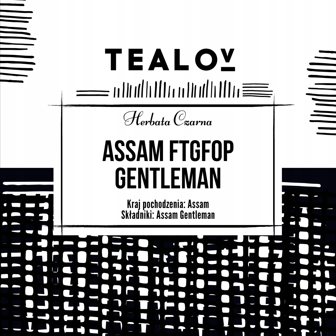 Herbata TEALOV czarna ASSAM GENTLEMAN 100g