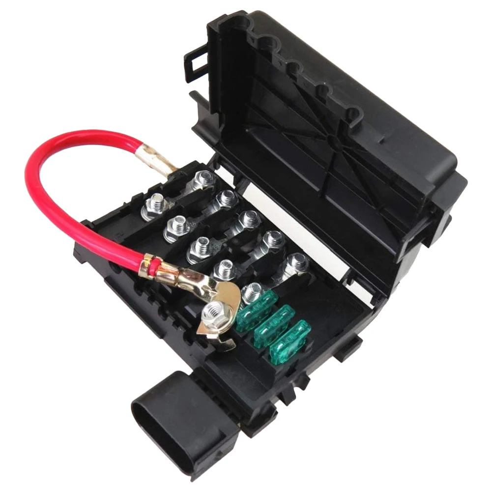 Fuse Box Battery Terminal with Cover Replaces 1J0937617D 1J0937550A 1J0937550B for Beetle Jetta Bora Golf MK4