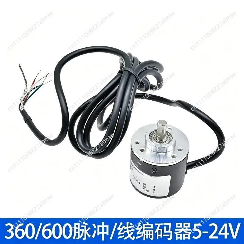 Incremental Photoelectric Rotary Encoder Solid Shaft 600 360 Pulses/Line Encoder AB Phase 5-24V