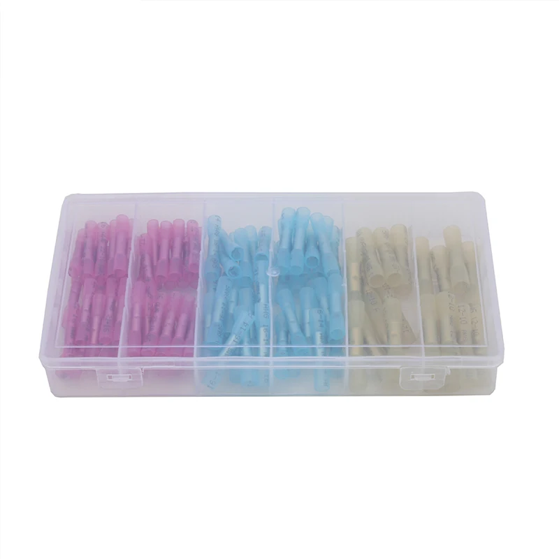 

100PCS boxed heat shrink terminal insulation intermediate joint cold pressed terminal connector
