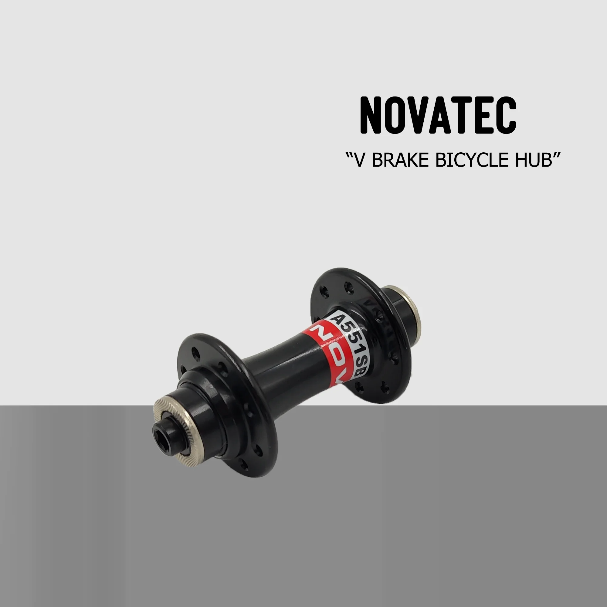 

Novatec A511SB Ultralight BMX Folding Bicycle V Brake Front Hub QRx74mm 16H 20H Black Aluminum Alloy Bike Parts Super Light 72g