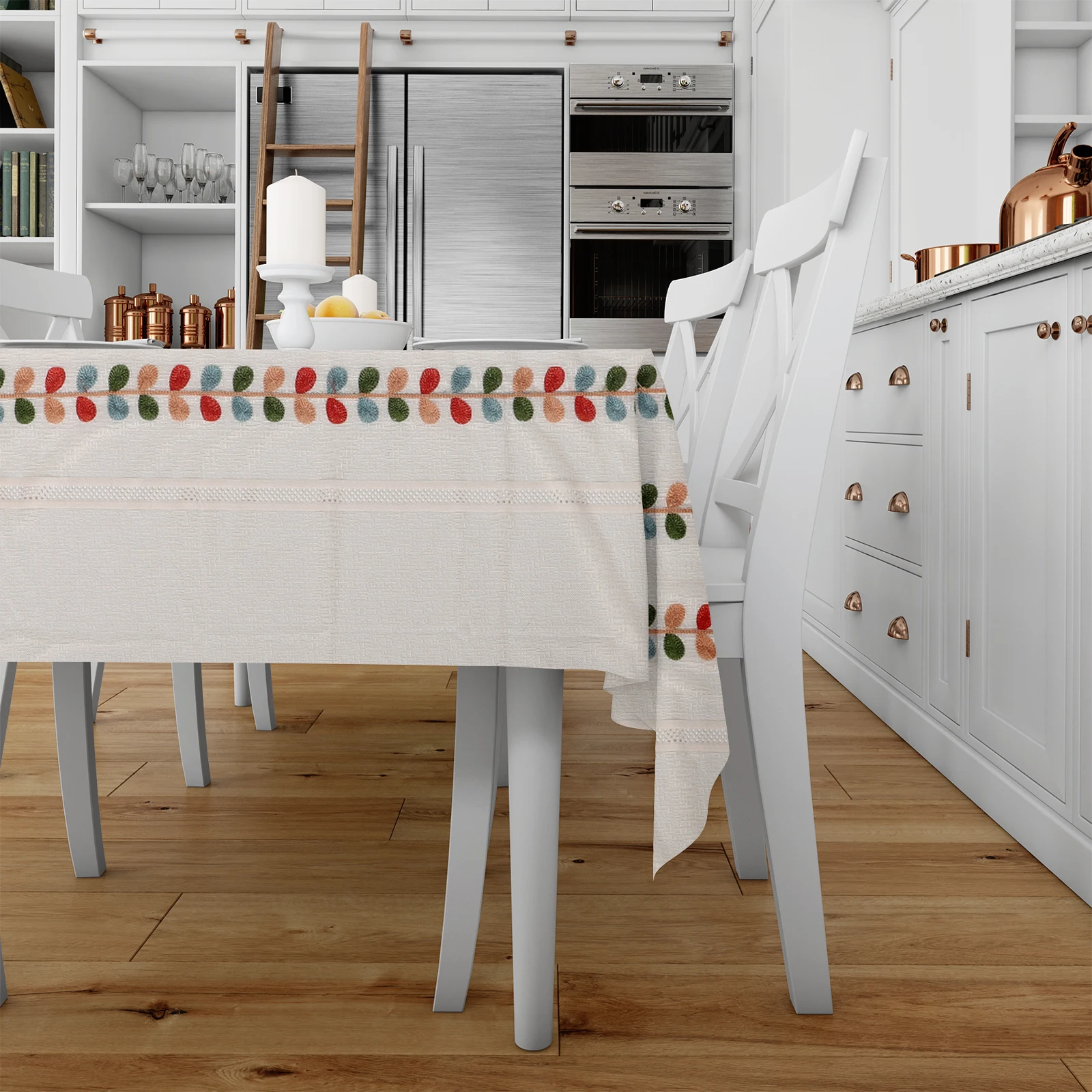 

Christmas Tablecloth Rectangular Elegant Design Soft Comfortable Easy Clean Holiday Decorations Kitchen Picnic