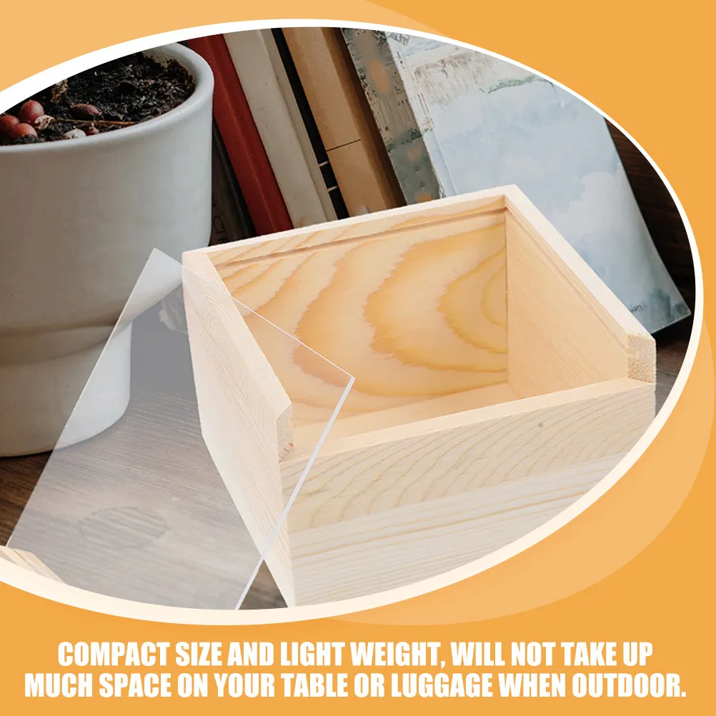 

3pcs Sliding Lid Acrylic Jewelry Storage Box Wooden Trinket Case For Earrings Necklaces Bracelets Organizer Wood Box For