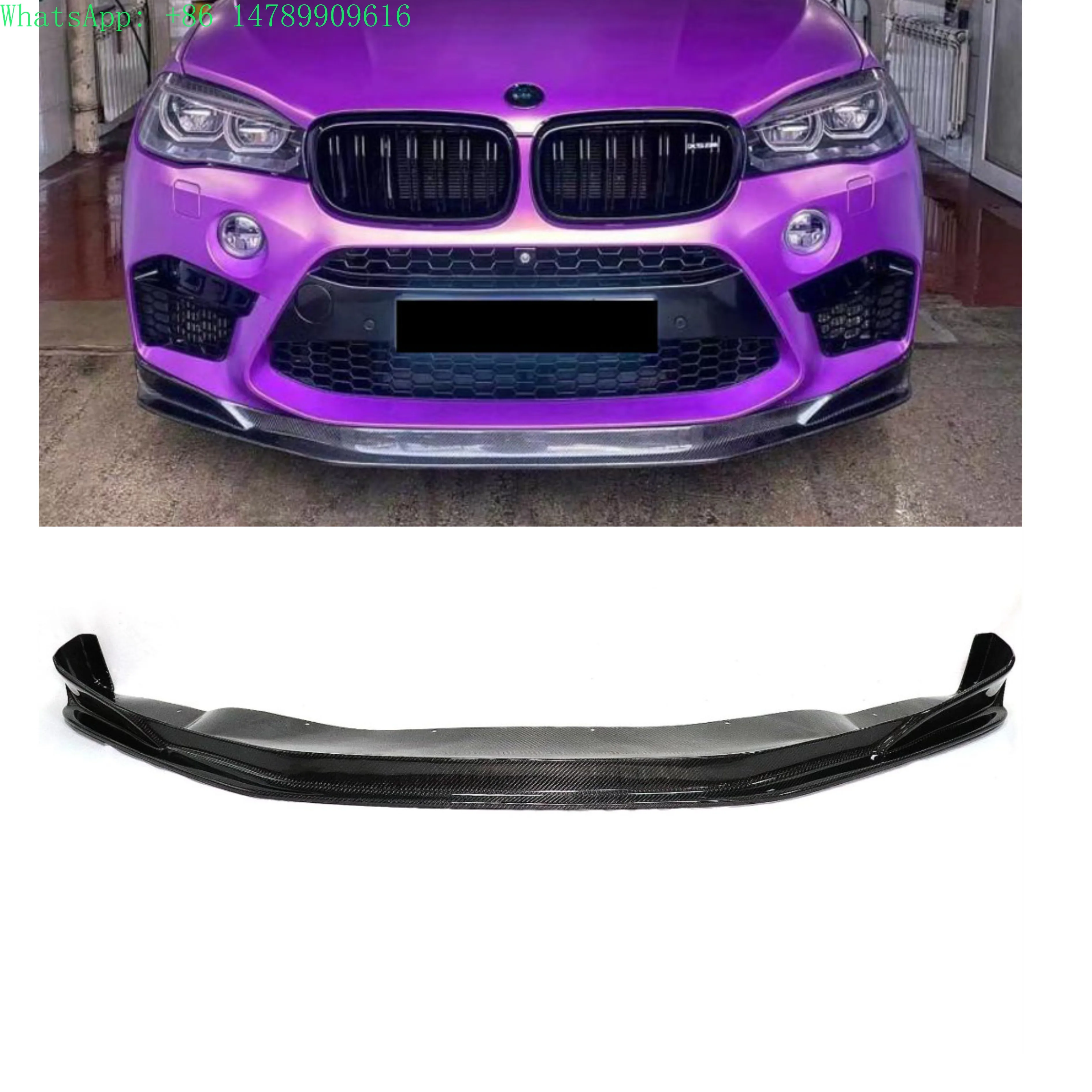 

Full Custom Build With Old-to-new Body Kit ConversionRKP Style F85 F86 X5M X6M Carbon Fiber Front Lip Front Wrappers For X5M X6