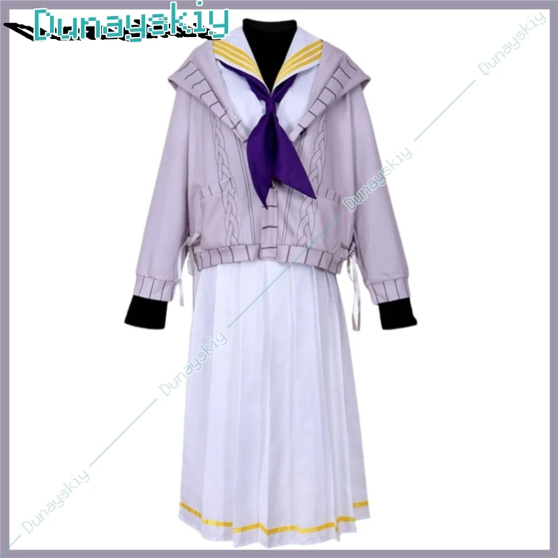 Anime Game Blue Archive Kozeki Ui Cosplay Costume parrucca cappotto con cappuccio JK uniforme gonna donna adulta bella Kawaii festa di compleanno vestito