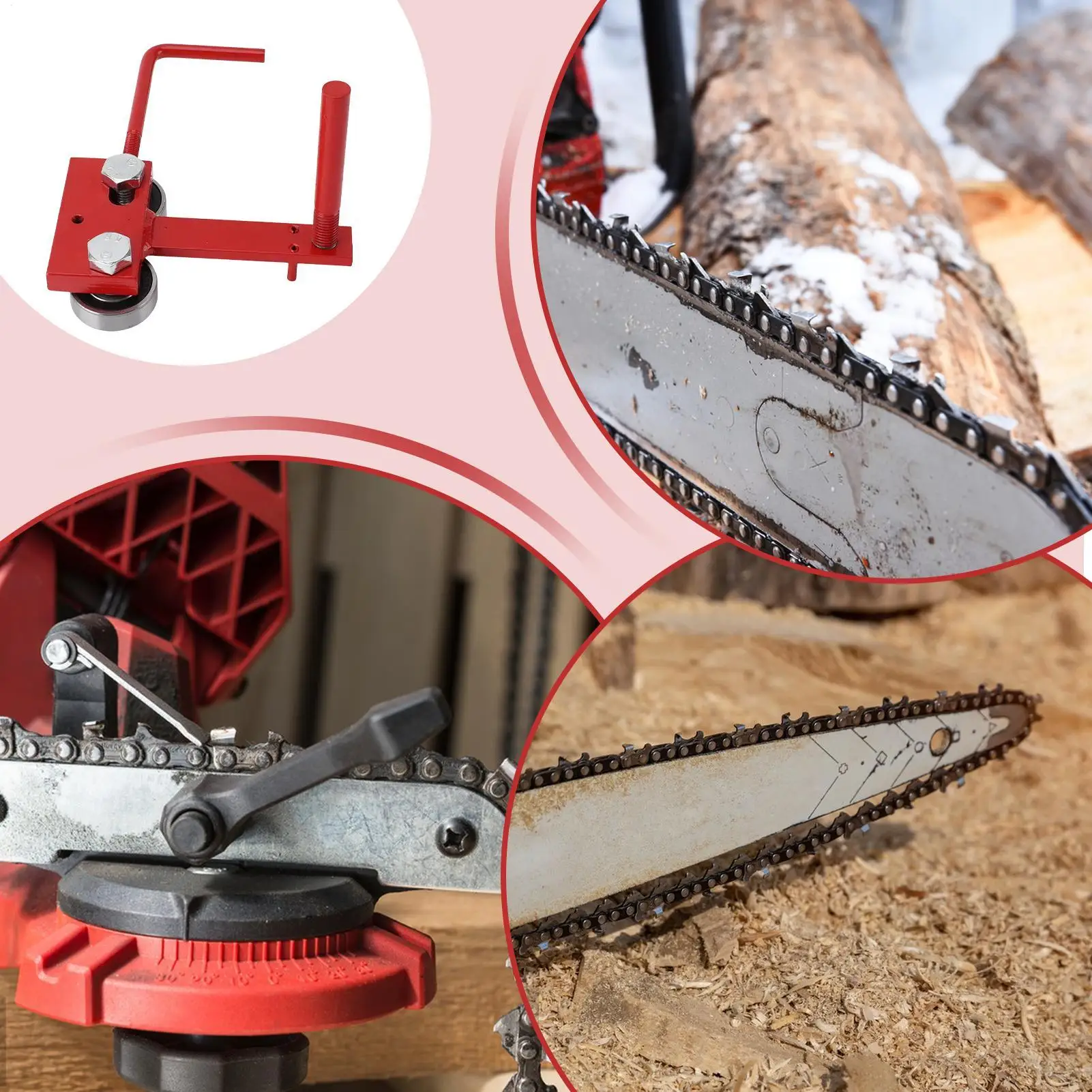 Chainsaw File Guide Tool Chainsaw Closing Adjuster Rail Set Power Tool Secure Sharpening System For Grandpas Lumberjacks Fathers
