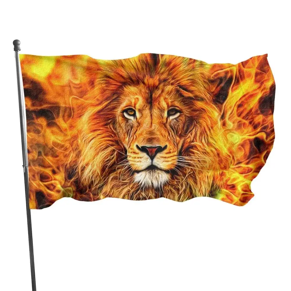 

Tribe of Judah Lion Flag,Uv Fade Resistant Flag for Outdoor House Porch Welcome Holiday Home/School/Party Decoration,Garden Flag