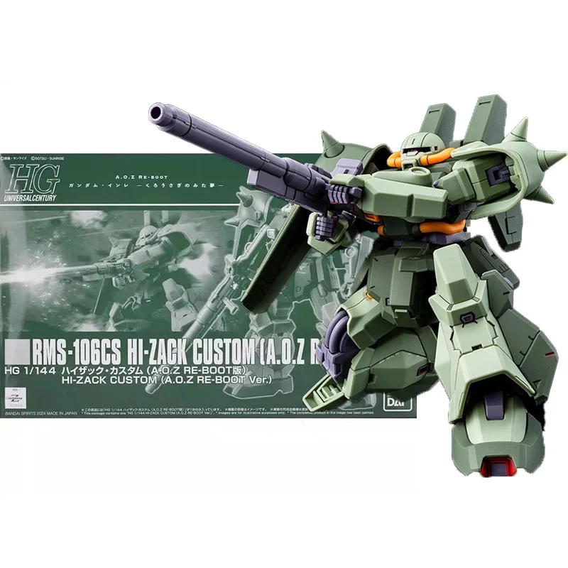 Bandai HG 1/144 Rms-106cs Hi Zack Personalizzato A.OZ RE-BOOT Action Figures Personalizzato Anime Figure Mobile Suit Robot Modello Giocattoli