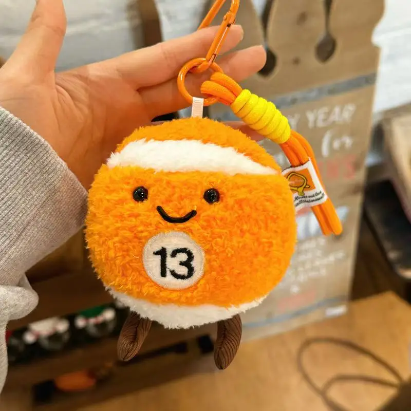 10cm Simulation New Billiards Backpack Pendant Doll Stuffed Plush Toy Cartoon Anime Cute Gift Suitable for Friends Fun Doll