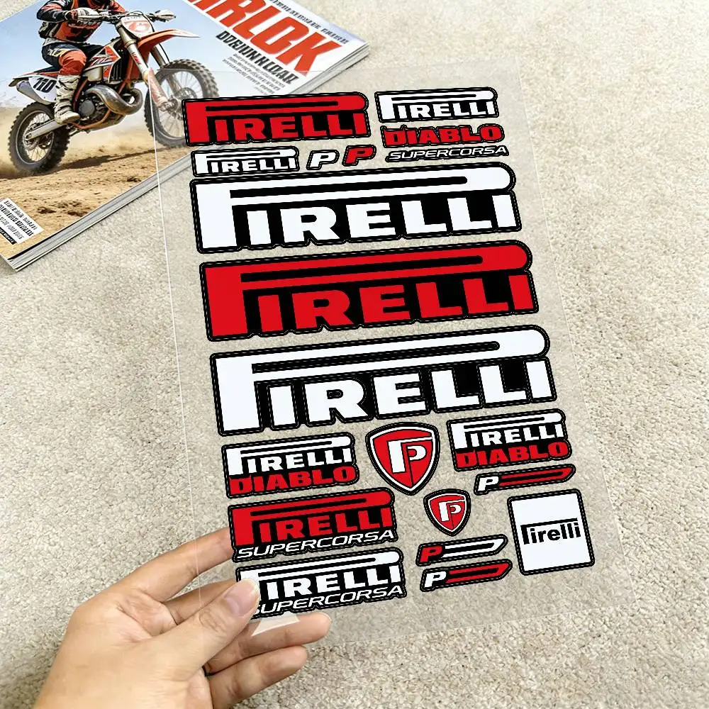 

Водонепроницаемые светоотражающие наклейки Pirelli для мотоциклов, легко снимаемые, для мотоциклов и автомобилей