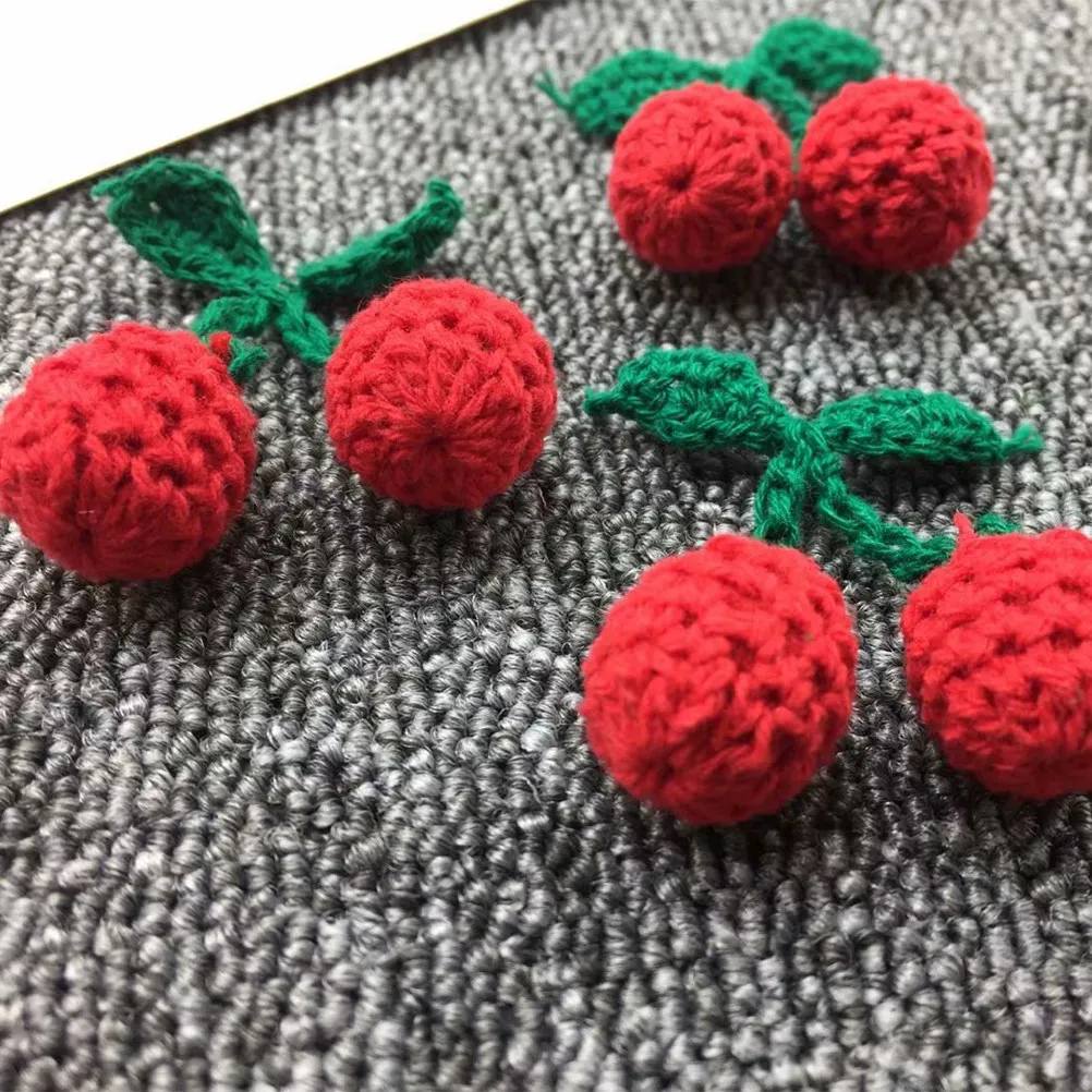 

10Pcs Cherry Earring DIY Accessories Resin Kits Lovely Stylish Earring Ornaments for Women Creative Decor Set