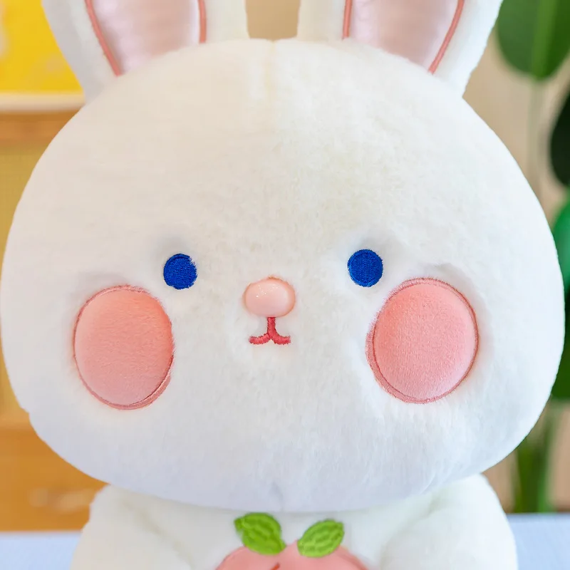 Soft Rabbits Plush Toy Stuffed Bunnys Peach Kawaii Plushies Hugging Animal Pillow Cusion Cuddly Toys for Girls 45CM/17.7in