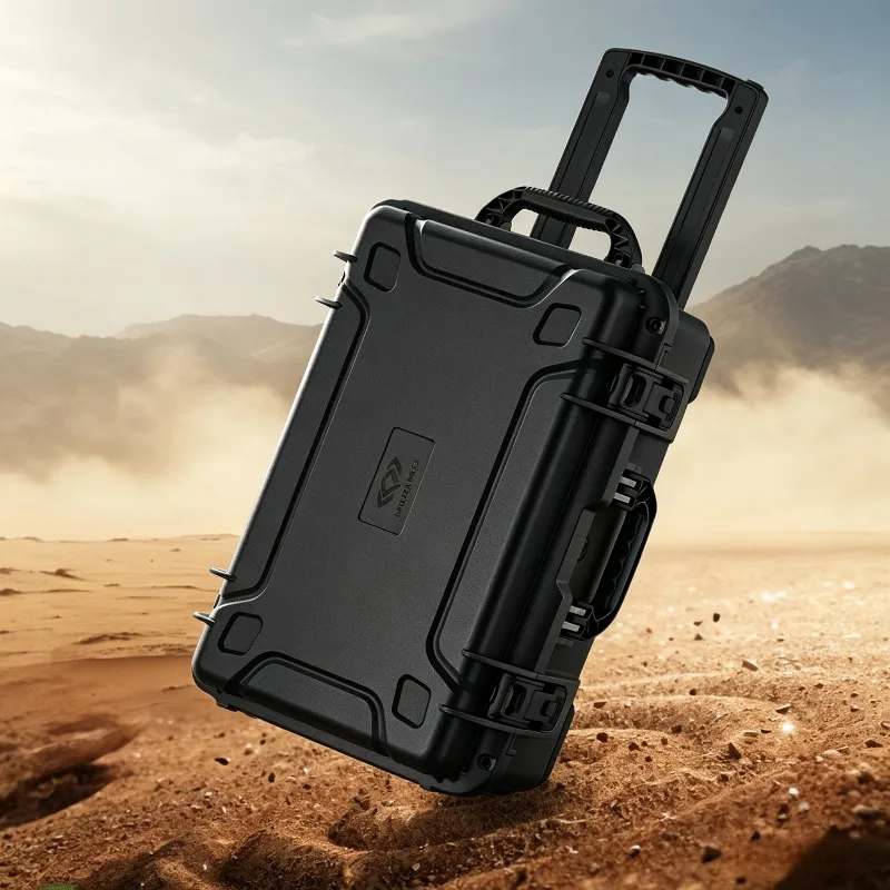 Waterproof Trolley Suitcase Multi-functional IP67 Level Toolbox Resistant High Low Temperatures Case Thickened Protective Box