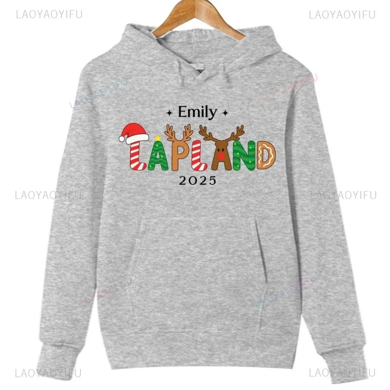 شخصية لابلاند الأسرة عطلة عيد الميلاد هوديي القطب الشمالي سانتا كلوز هدية عيد الميلاد هودي الشباب هوديس محايد معطف بقلنسوة #3