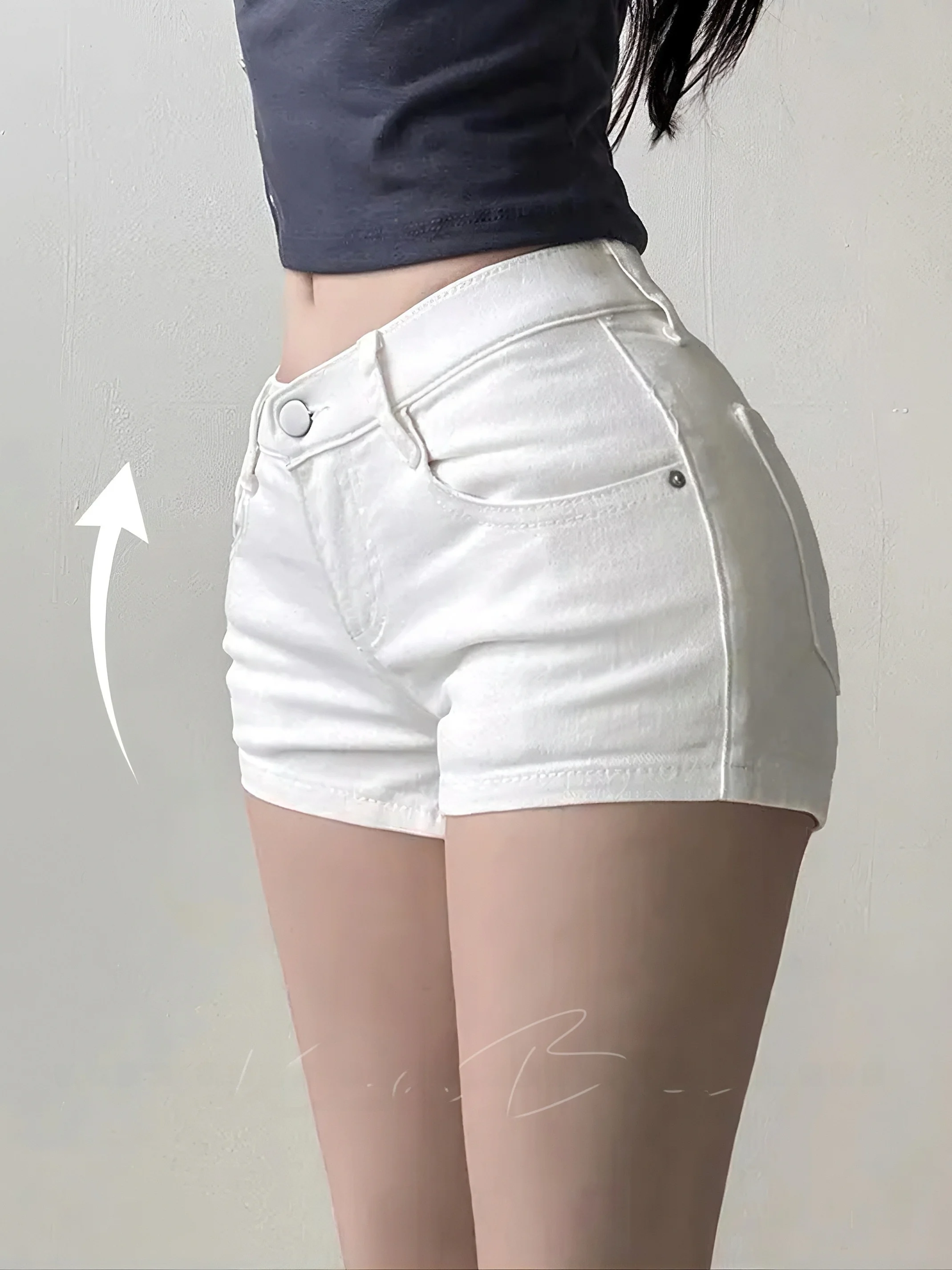 

Low Waist Slim Fit Denim orts Korean Sle Hot Girl Multi Color Summer Faion Casual Tightening Hot Pants Women's Jeans