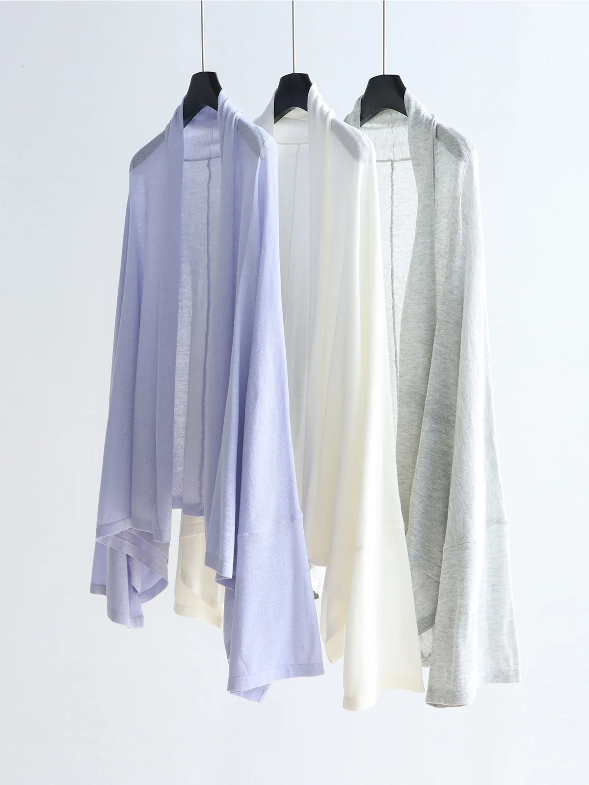

Dave&di Linen Bat Sleeve Knitted Sweater With Loose Fit Cardigan Dry And Lazy Sun Protection Shawl For Women