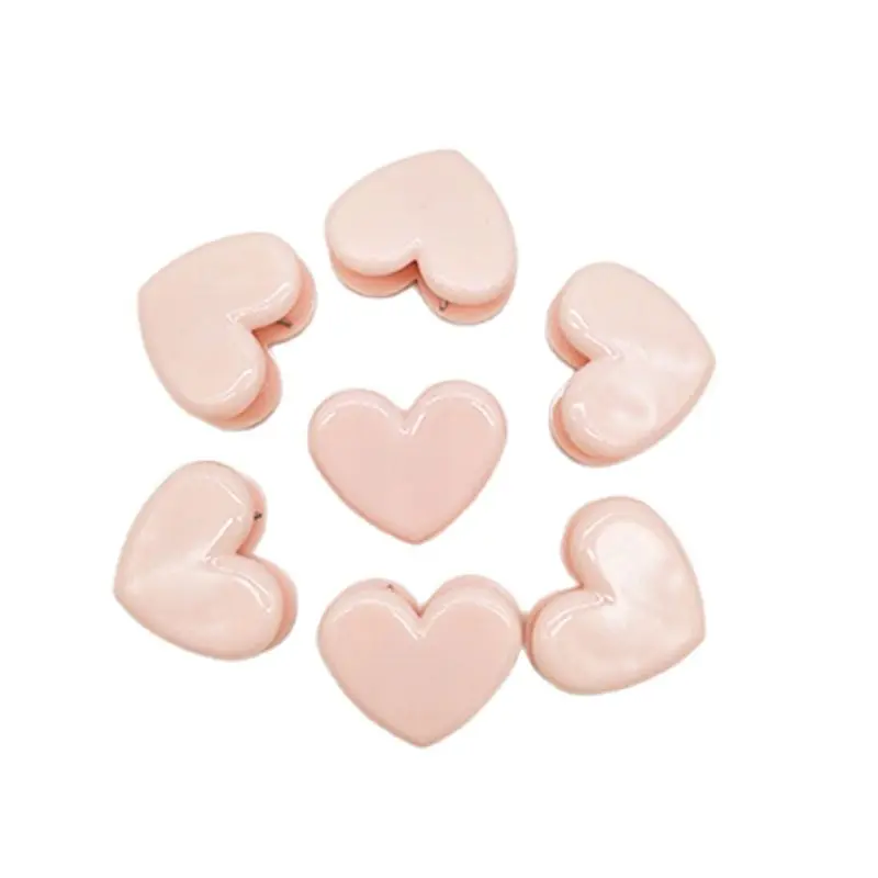 Candy Color Plastic Heart Clips para Photo Wall, pasta decorativa para casa, escritório, material escolar, papelaria estudantil, Bookends, moda, 5pcs