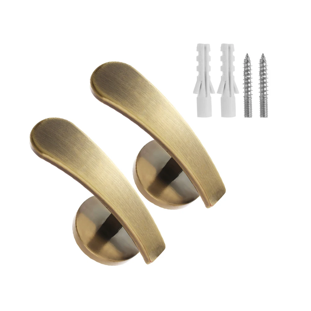 

2pcs Curtain Hooks Drapery Tieback Wall Mount For Window Curtains Holdback Hardware Clip Buckle Drapery Hook Home Decor