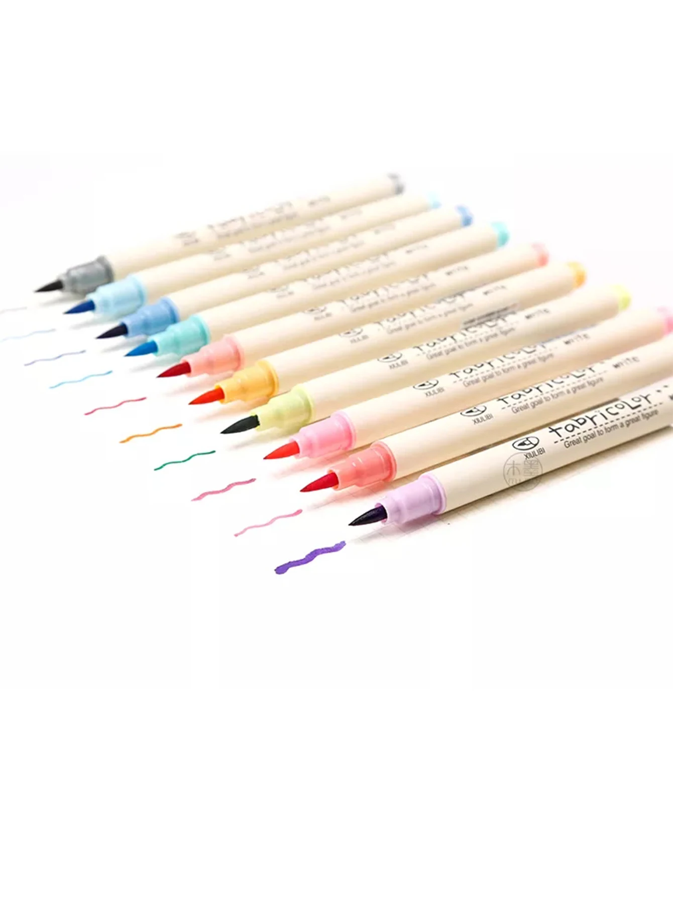 Bview Art 10 Colors Watercolor Brush Markers Calligraphy Pens Soft Brush Marker for coloring