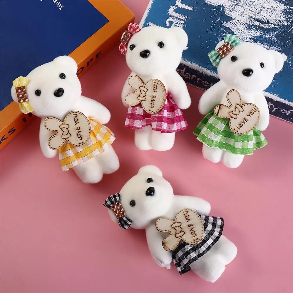 

10pcs/bag Foam Bear Bear Plush Foam Toys Plush Doll Cartoon Mini Bear Flower Bouquet Plush Animal 10cm Cartoon Bouquet Doll