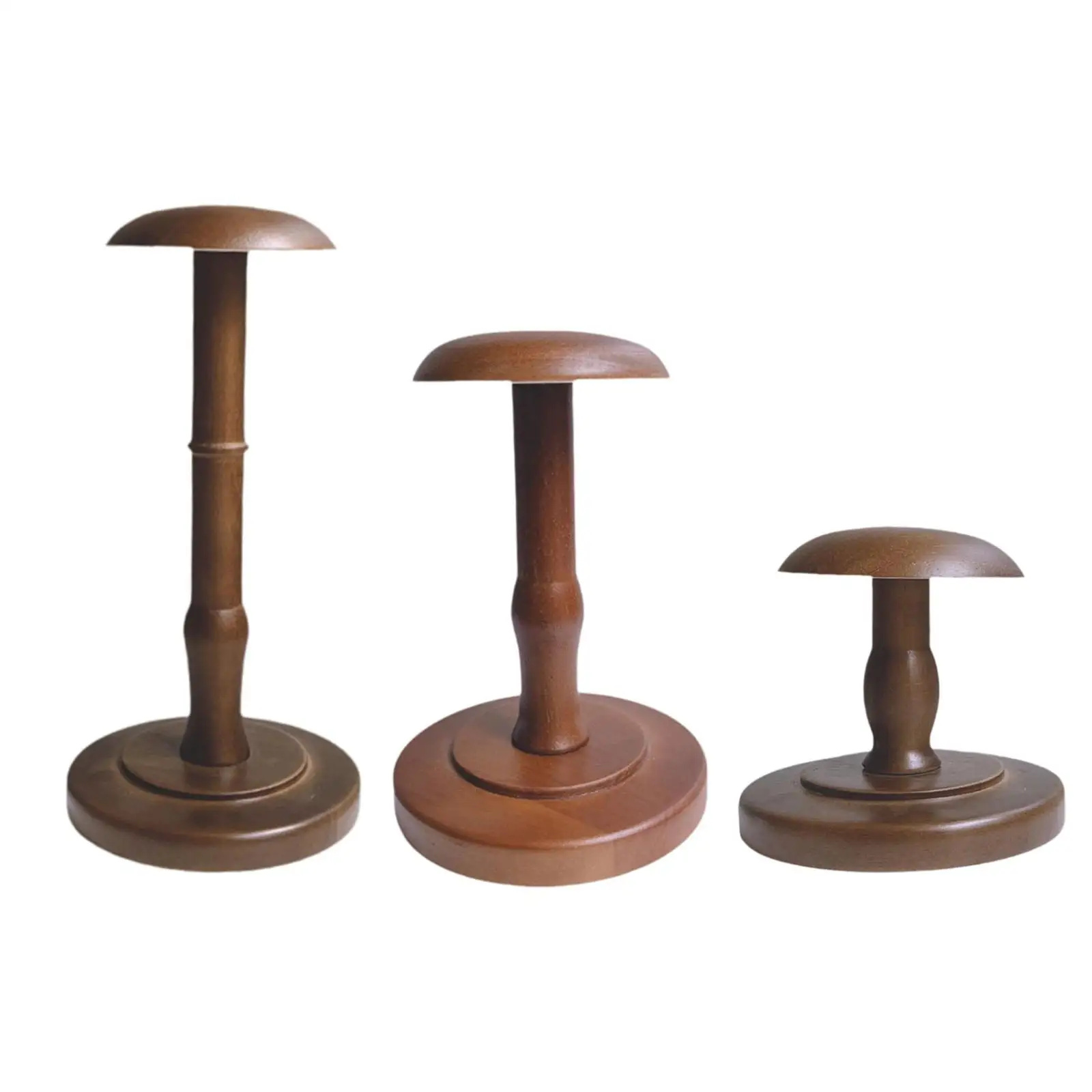 Hat Stand Wigs Head Stand Stable Base,for Hat Storage Cap Rack Brown Hat Rack Hat Holder for Retail Home Salon Market,Mall