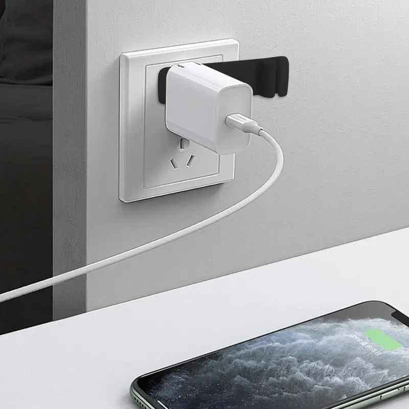 Suporte de cabo antiderrapante carregador cabo titular 3x reutilizável gerenciamento de fio também carregador tira organizador para estúdio em casa