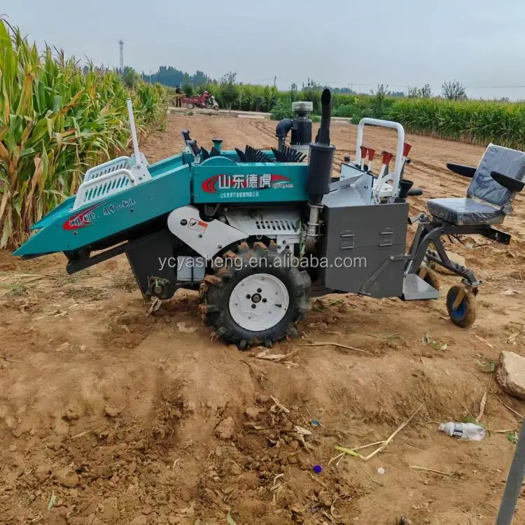 آلة حصاد الذرة الصغيرة الزراعية محرك الديزل 25Hp 1 صف حصادة الذرة للبيع