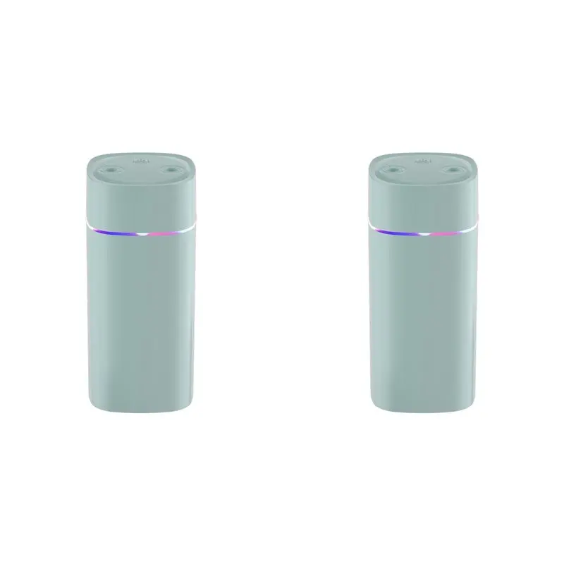 

【LAST CHANCE】2X Colorful Night Light Small Humidifier Double Spray Air Atomizer USB Silent Home Humidifier Purifying Air Spray G