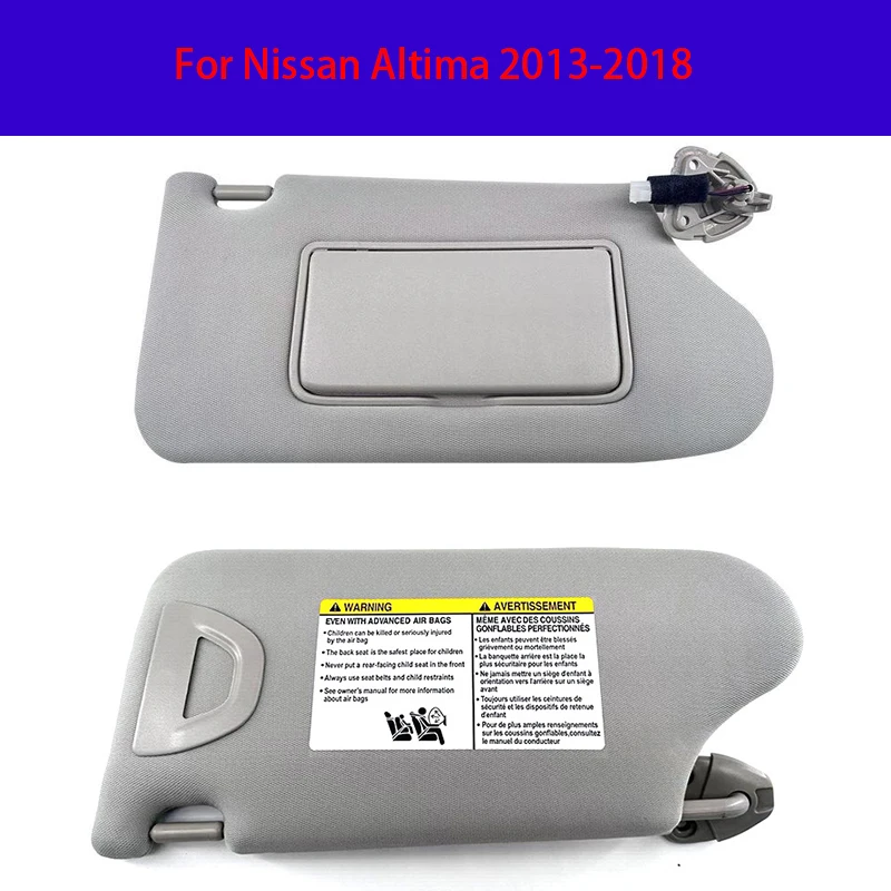 

96401-3TA2A Car Sun Visor For Nissan Altima 2013-2018 With Light Left Driver Right Passenger Side Front Sunshade Panel