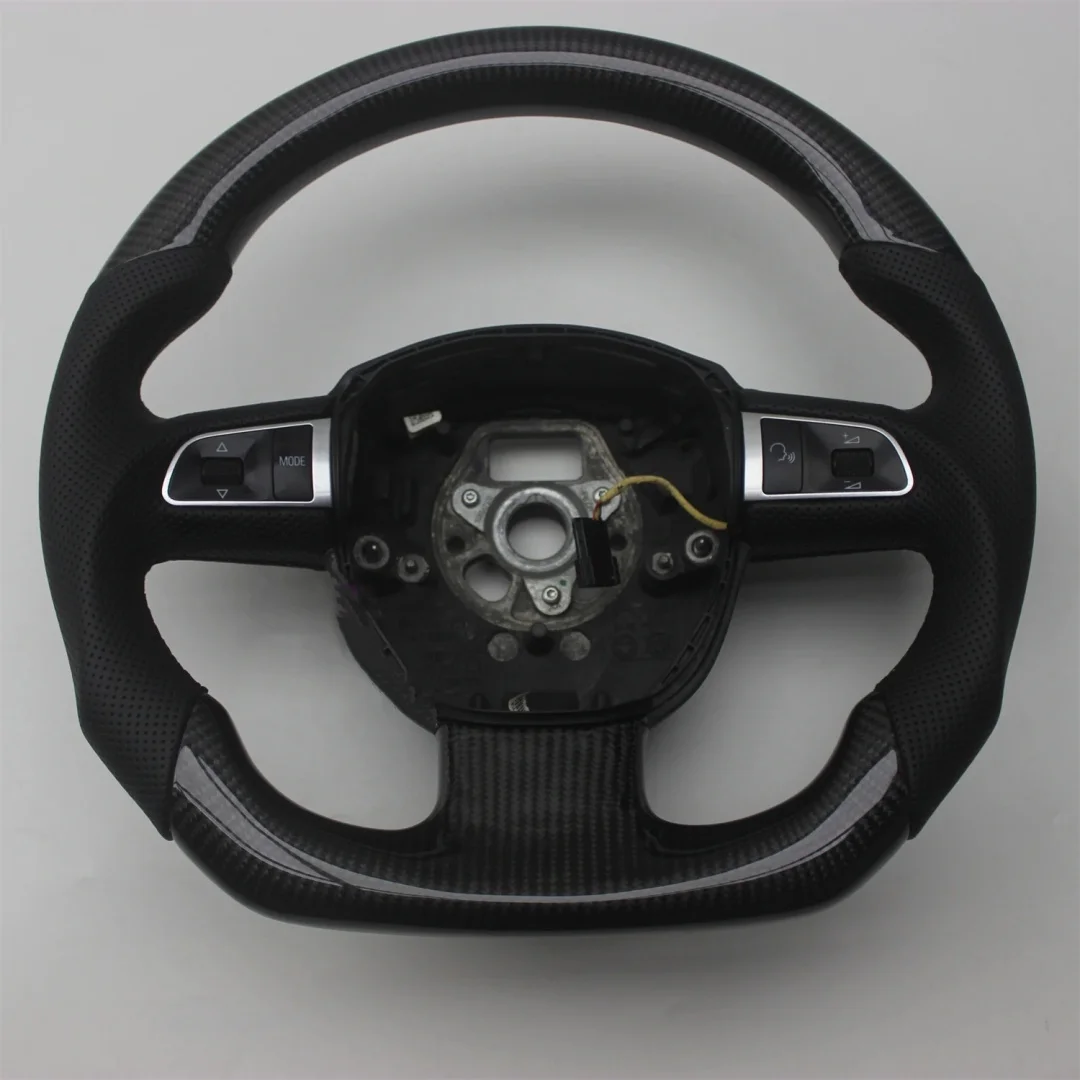 

Replacement For Audi A3 8P A5 8T 8F A6 C6 S3 S4 S5 S6 Q5 RS5 RS6 Real Carbon Fiber Leather Steering Wheel