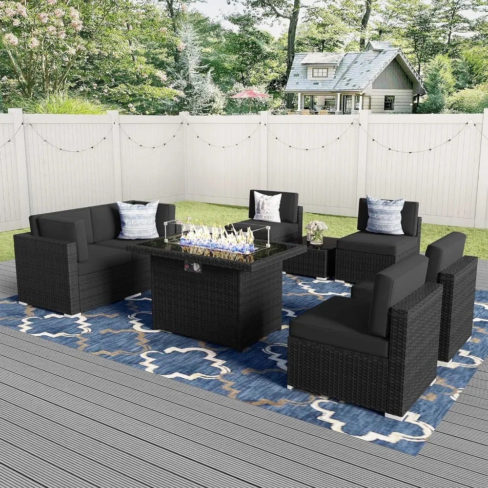 Patio Furniture Set,Vakollia 8 Pieces Patio Furniture Set with 44\