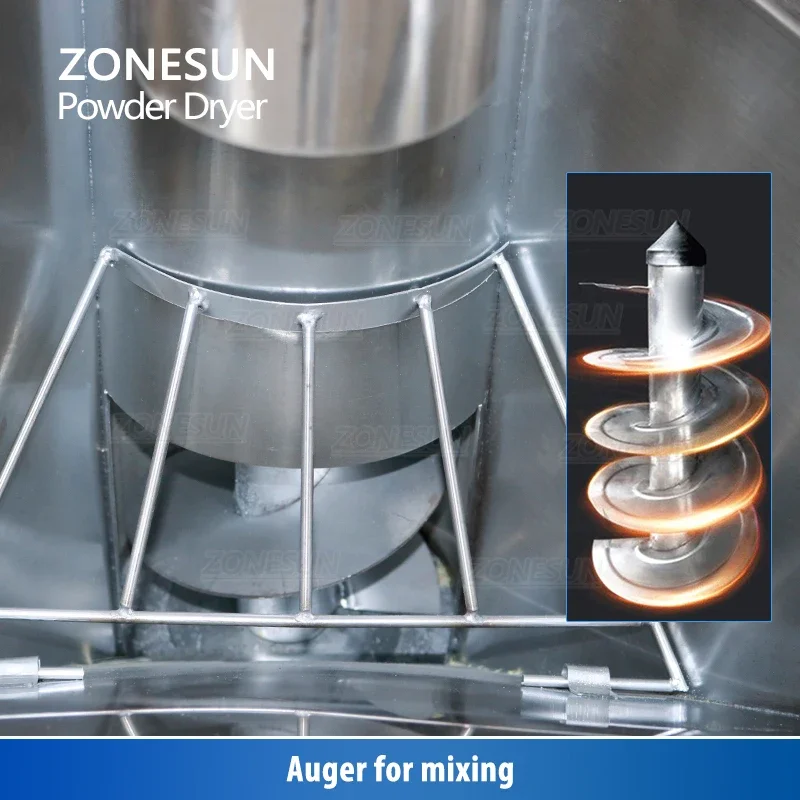 ZONESUN ZS-HG300A Stainless Steel Mixing and Drying Machine Granule Grain Plastic Raw Material Masterbatch Equipment