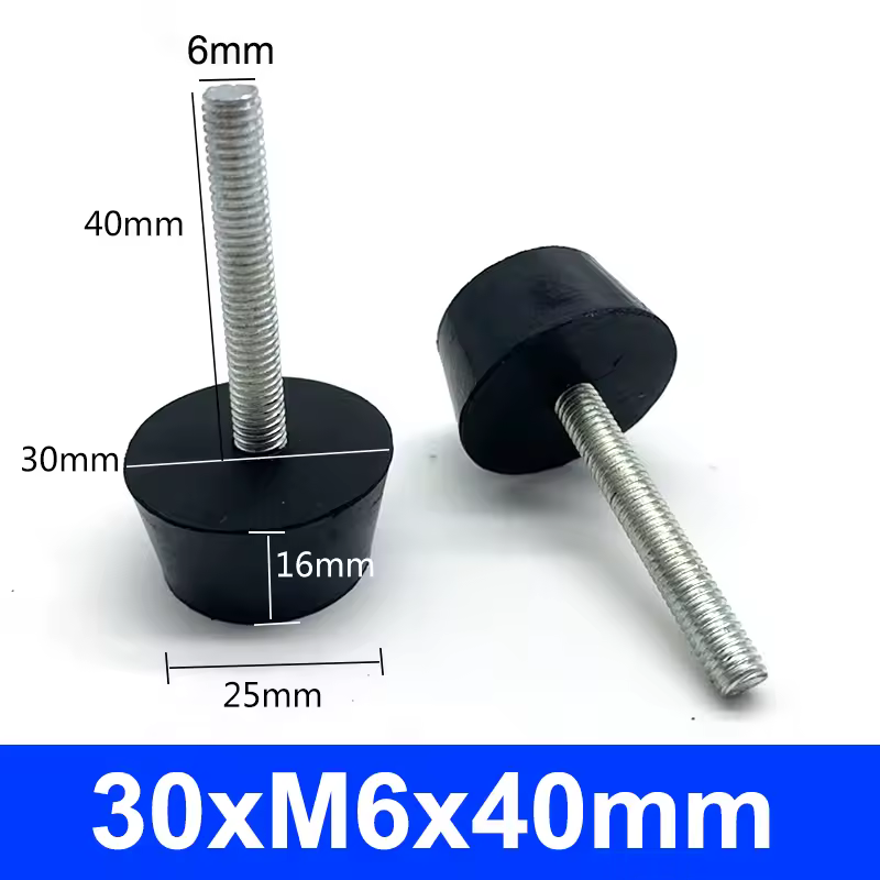 Rubber Adjustable Feet Pad With Screw M6 M8 M10 Table Chair Balck Leveling Foot Pad Furniture Leg Anti-shock Protections - Image 23