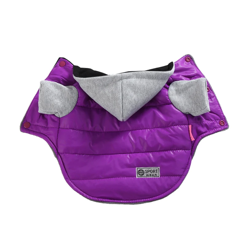 Haustier-Kapuzenjacke für kleine und mittelgroße Hunde, Herbst und Winter, warmer Welpen-Kapuzenmantel, Kleidung, winddicht, Chihuahua, französische Bulldogge