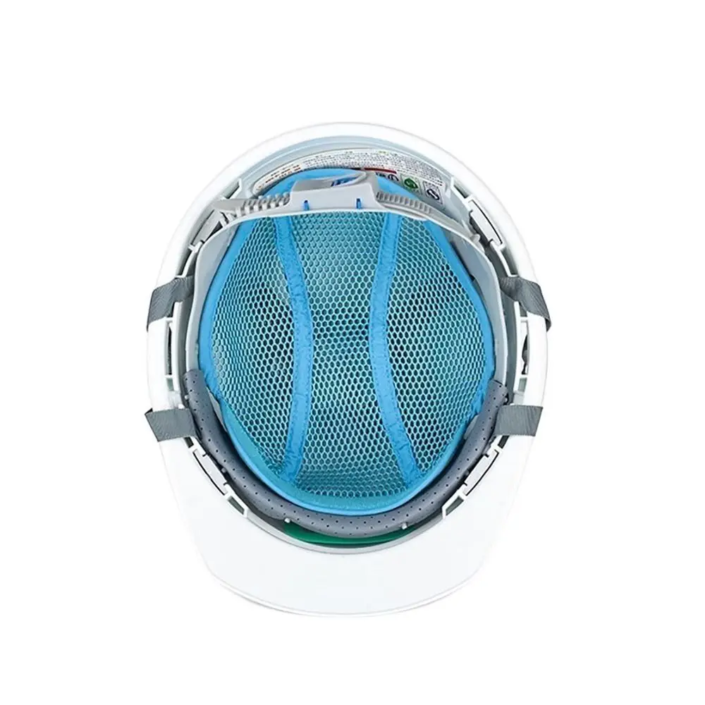 Doublure de sécurité bleue pour casque, doublure de casque, bande de sueur en maille respirante, doublure d'insertion, coussin de refroidissement de ventilation, coussin de doublure en maille d'air pour adulte