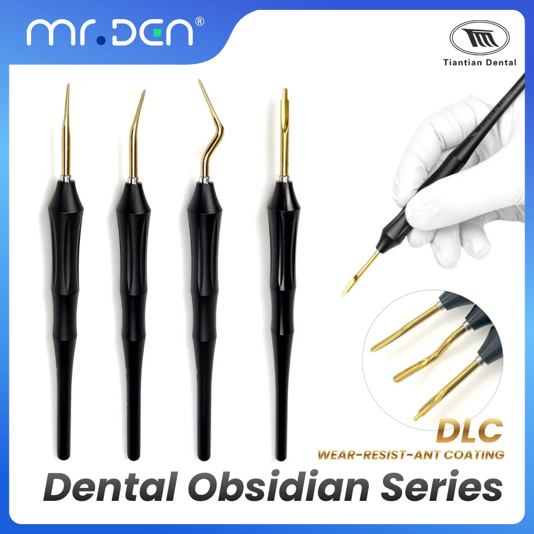 

TIANTIAN Titanium Alloy DLC Diamond-Like Carbon Dental Elevator Minimally Invasive Root Tooth Extraction Tool for Dentists