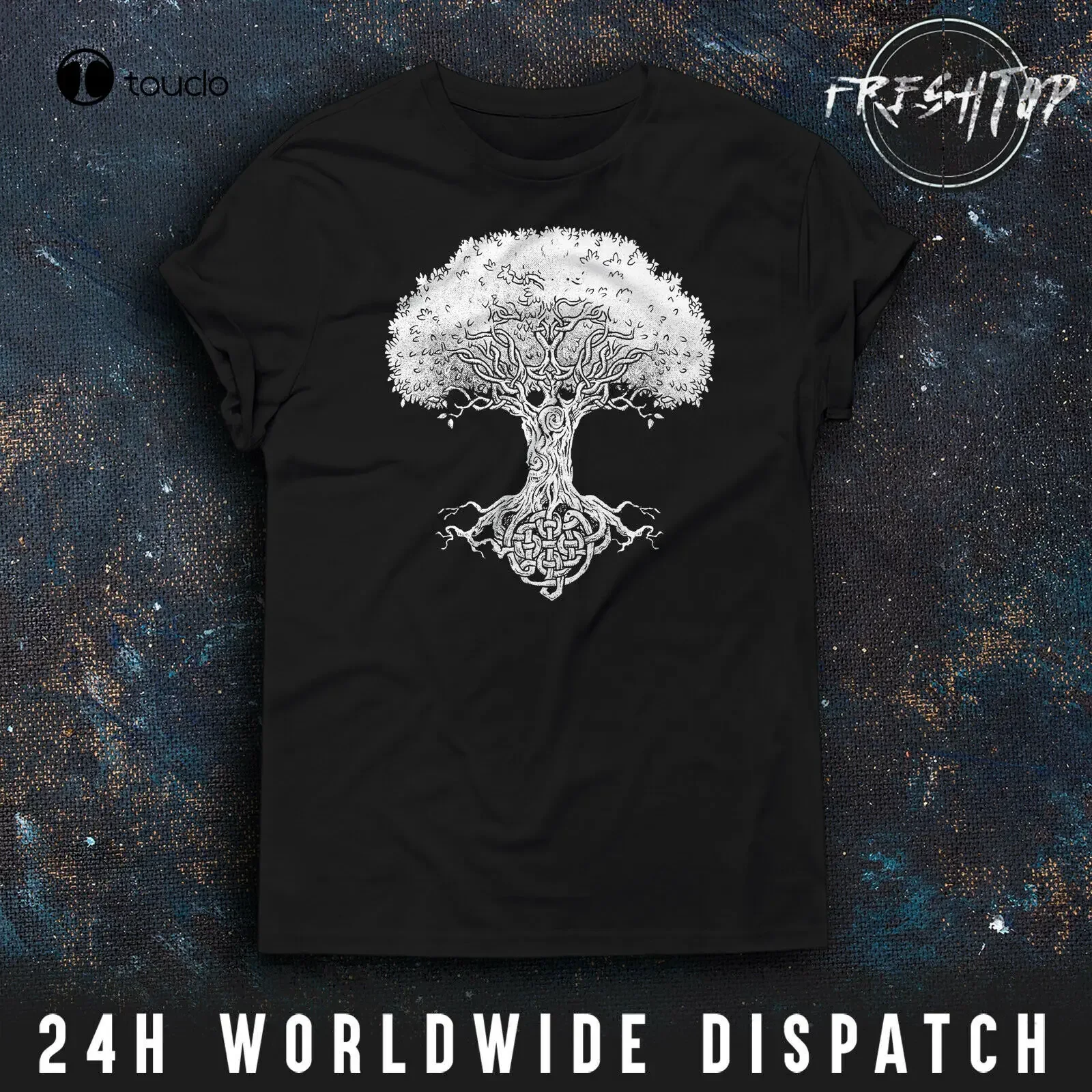 Tree Of Life T Shirt Mother Earth Green Druid Wicca Pagan Gardener Nature
