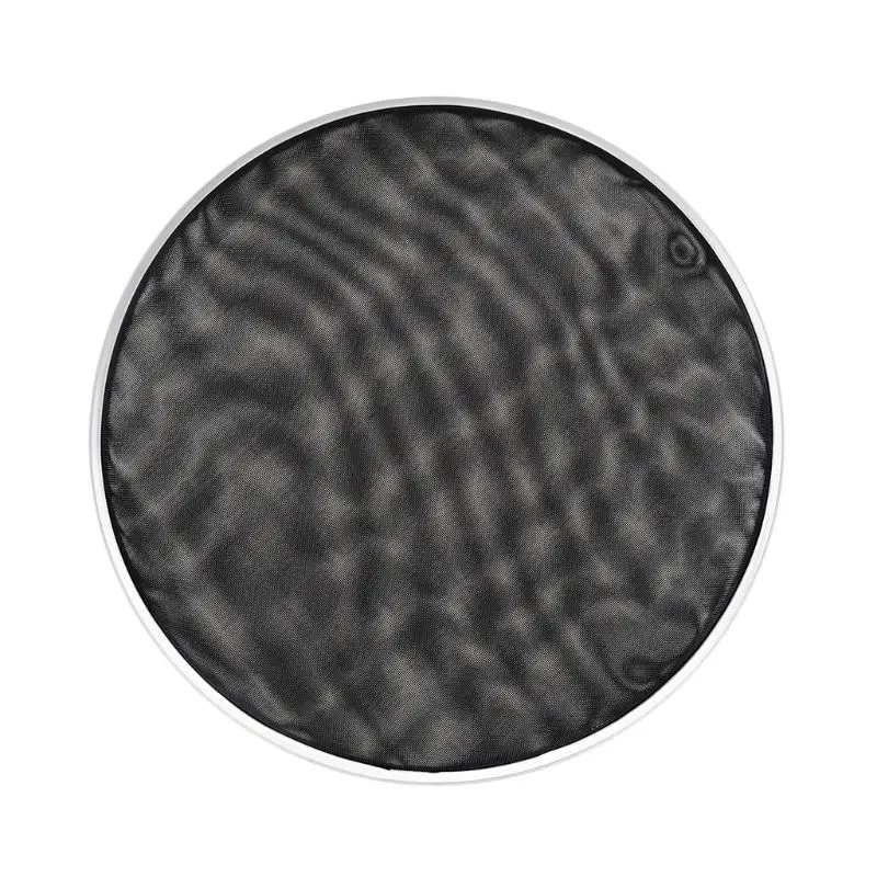 Silent Mute Drum Skin Replacement, Black, Double Layer, Mesh Drum for Head Pad