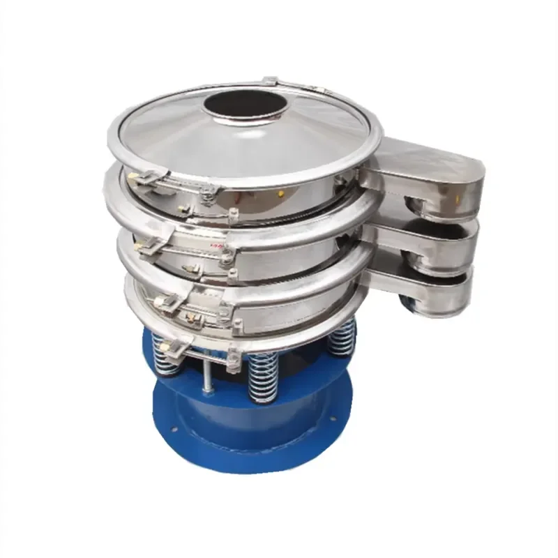 i Cheap Manure Water Solid Liquid Separation Stainless Steel Rotary Vibrating Sieve Large Capacity Screening Machine Motor