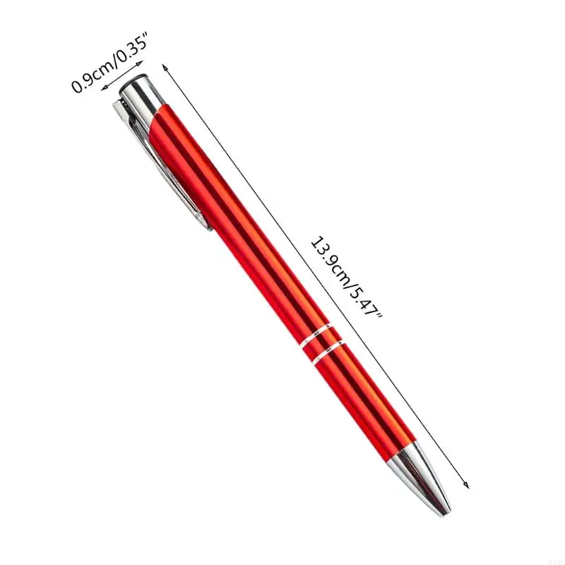 Pluma metal elegante 918C, pluma firma oficina con punta recargable retráctil 1,0 mm