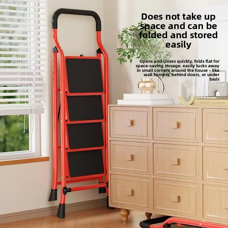 Folding Telescopic Multifunctional Indoor A Frame Ladder 3 4 5 Steps Multi‑purpose Folding Ladder Household Step Ladders
