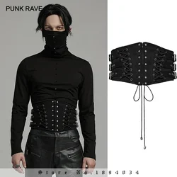 Punk Rave Herren Punk Twill gewebte Mesh personal isierte Korsett Kordel zug Design Party Club Gothic Accessoires breite Hüftgurte