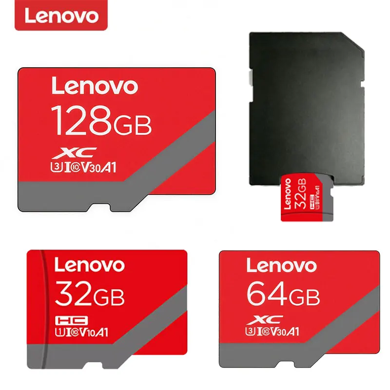 

Lenovo MicroSD Card 32GB 64GB 128GB High Speed Memory Card for Dash Cam 100MB/s Loop Recording