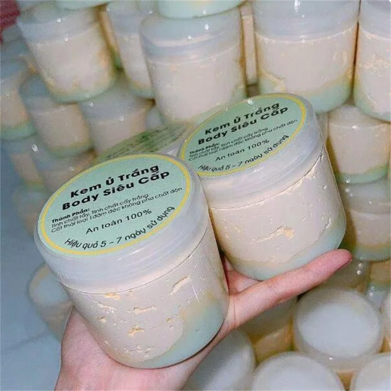 200g Kem Body Cốt Thái Rỉ Dầu Vàng Nắp Hồng Trắng Mịn da , chống lão hóa , dưỡng ẩm da