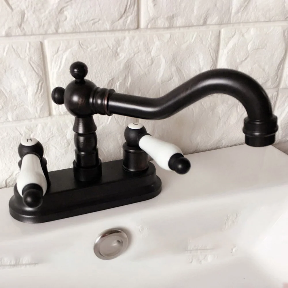 Black Oil Rubbed Bronze Double Handle 4