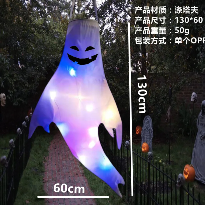 Hängender Geist Halloween LED Leuchtender Geist Kindergeschenk Gruselige Party Requisiten Zuhause Outdoor Hof Bar Hängende Dekorationen