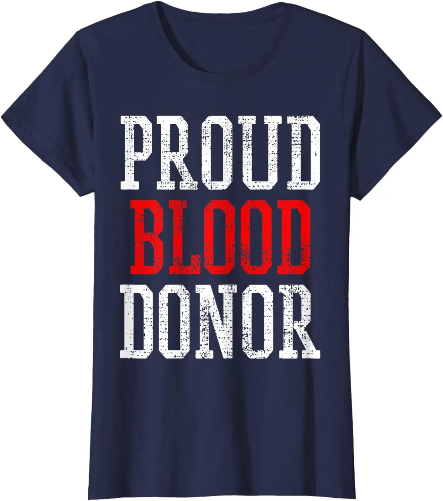 Blood Donor Day Donation Health Awareness Gift Ladies' Crewneck T-Shirt