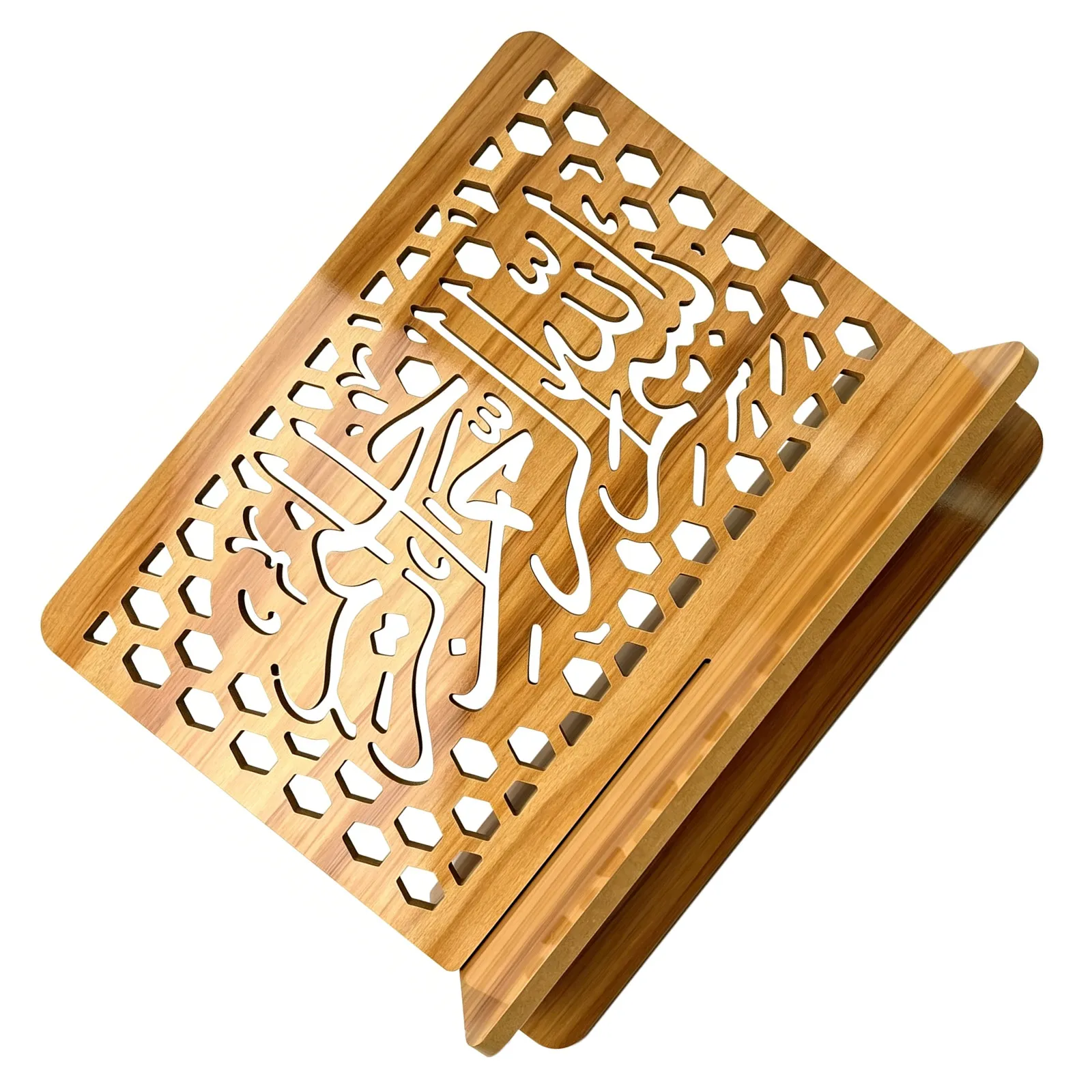 wooden-bible-reading-stand-deep-groove-holder-for-quran-bible-study-home-worship-prayer-corner-religious-book-display-stand