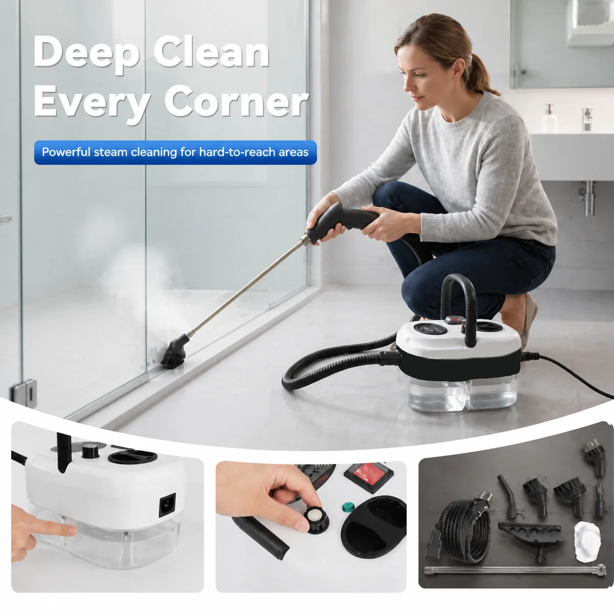 2500W High-Temperature Steam Cleaner 3